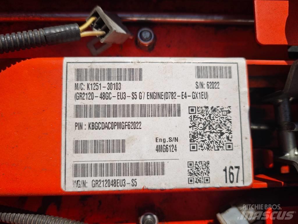 Kubota GR 2120 Sodo traktoriukai-vejapjovės