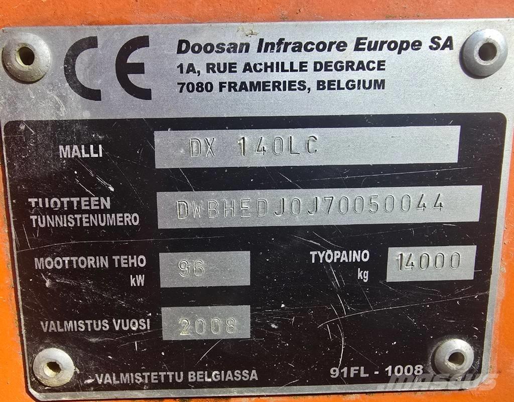 Doosan DX 140 LC Vikšriniai ekskavatoriai