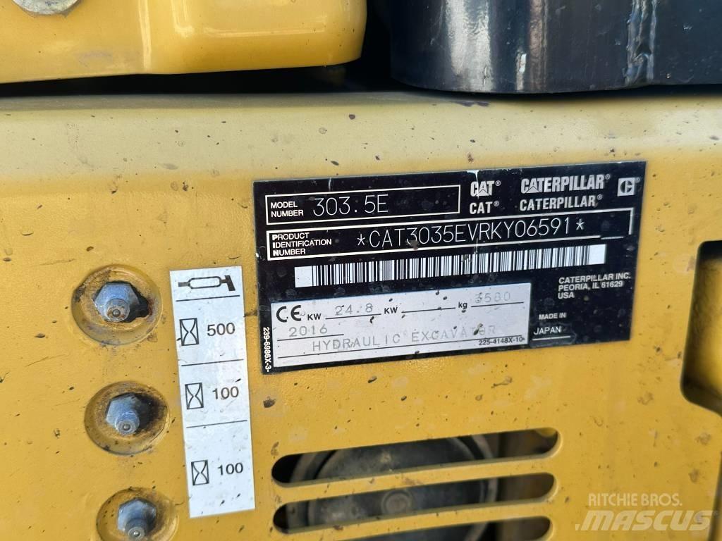 CAT 303.5 Mini ekskavatoriai < 7 t