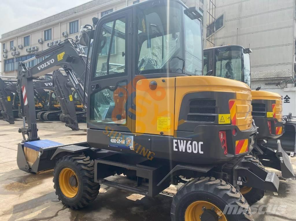 Volvo EW 60w vs Vikšriniai ekskavatoriai