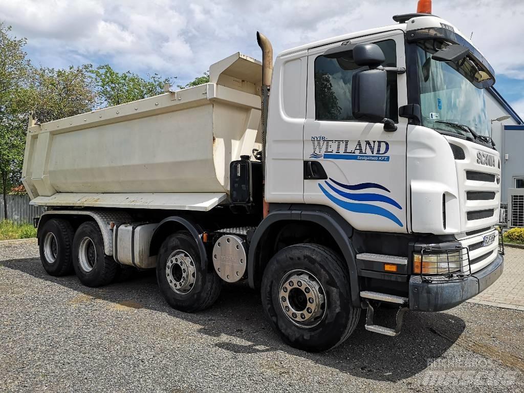 Scania G 480, 8x4 Savivarčių priekabų vilkikai