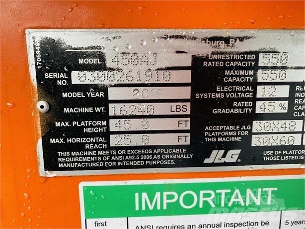 JLG 450 A Alkūniniai keltuvai