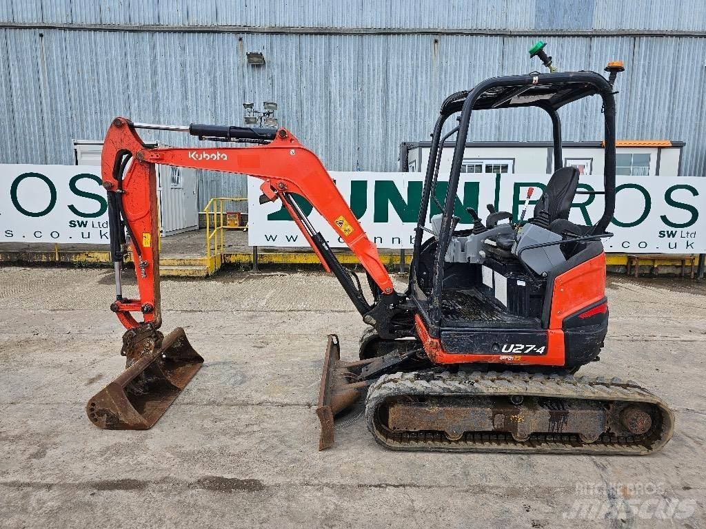 Kubota U 27-4 Mini ekskavatoriai < 7 t