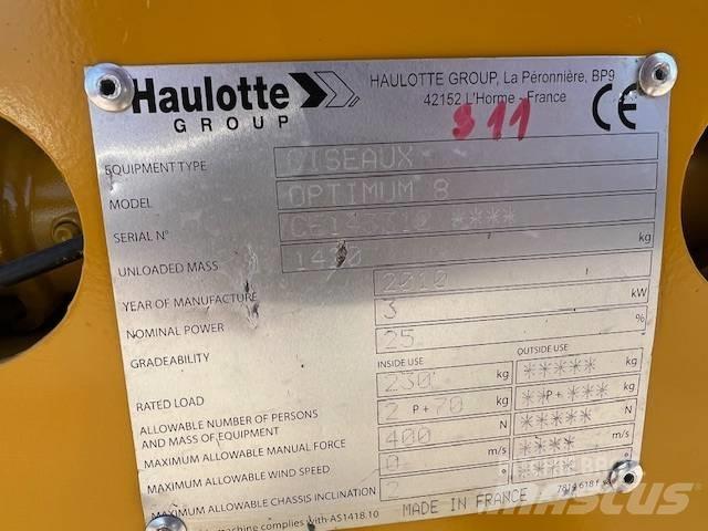 Haulotte Optimum  8 Žirkliniai keltuvai