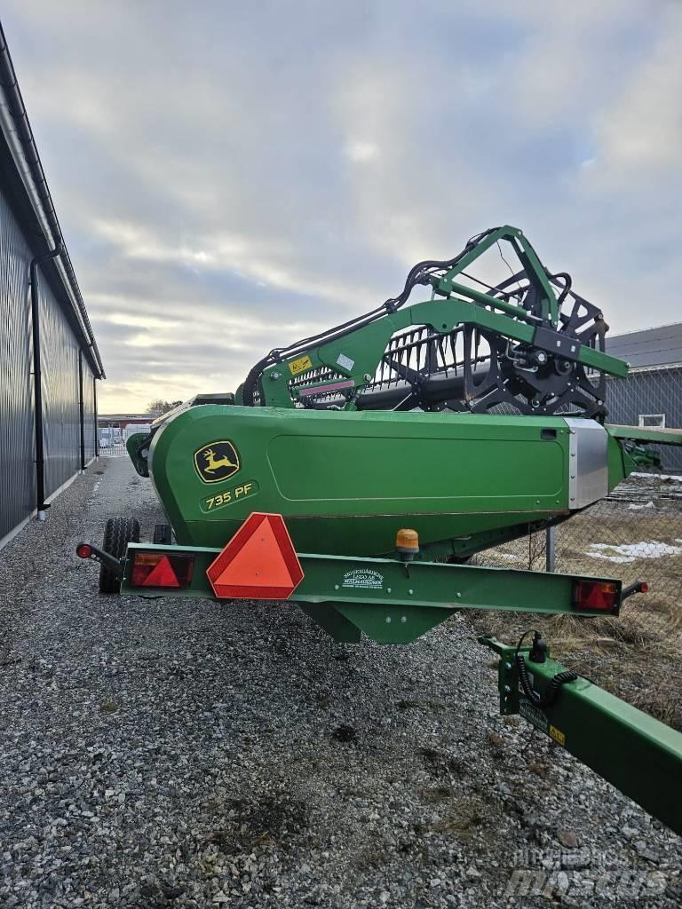 John Deere 735 PF Derliaus nuėmimo kombainų galvos