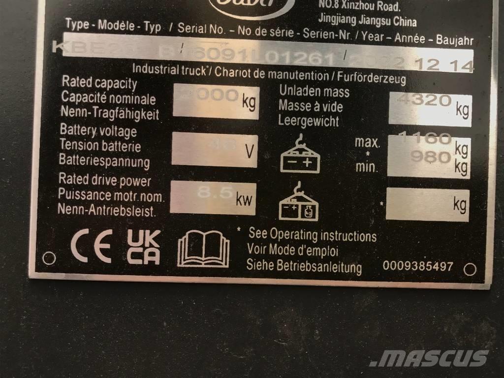 Baoli KBE 20 N Elektriniai šakiniai krautuvai