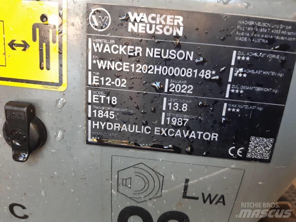 Wacker Neuson ET18 Vikšriniai ekskavatoriai