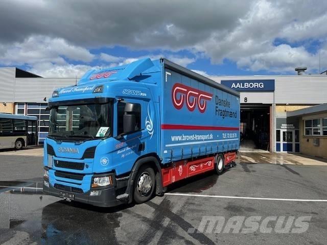 Scania P 370 Priekabos su tentu