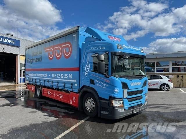 Scania P 370 Priekabos su tentu