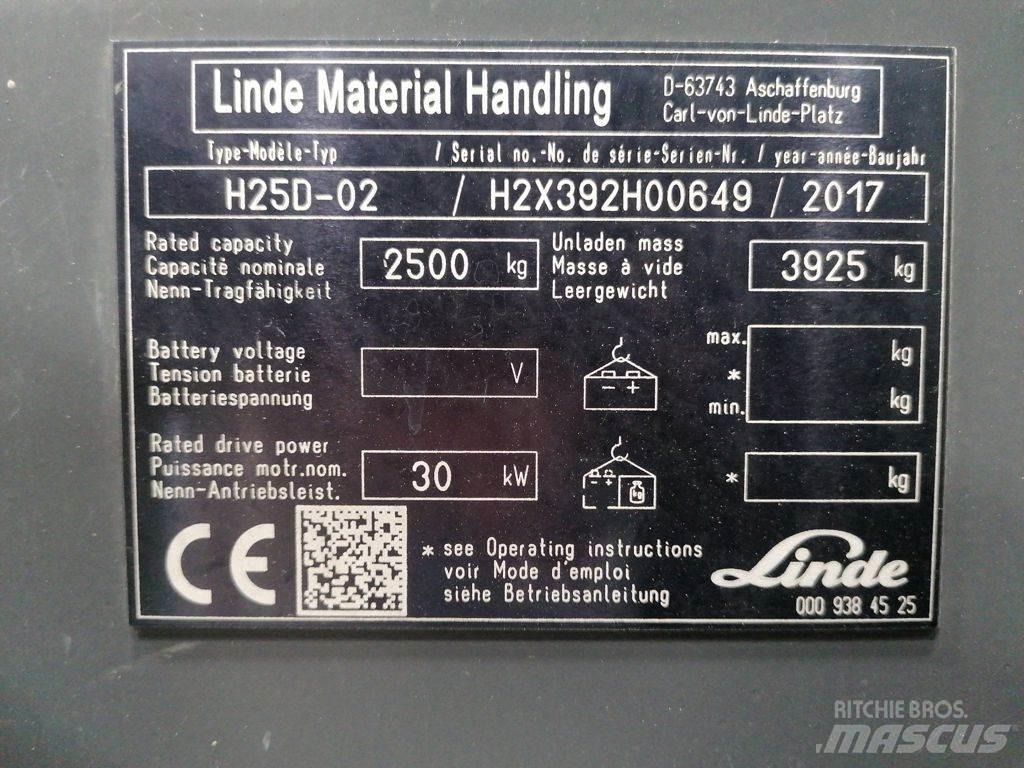 Linde H25D-02 Dyzeliniai krautuvai
