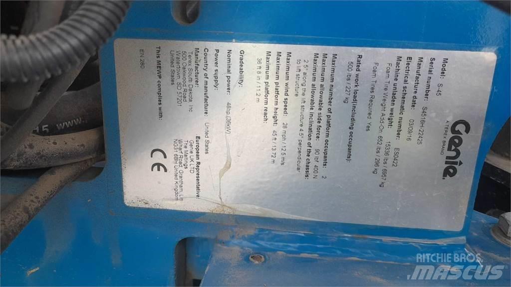 Genie S45 Teleskopiniai keltuvai