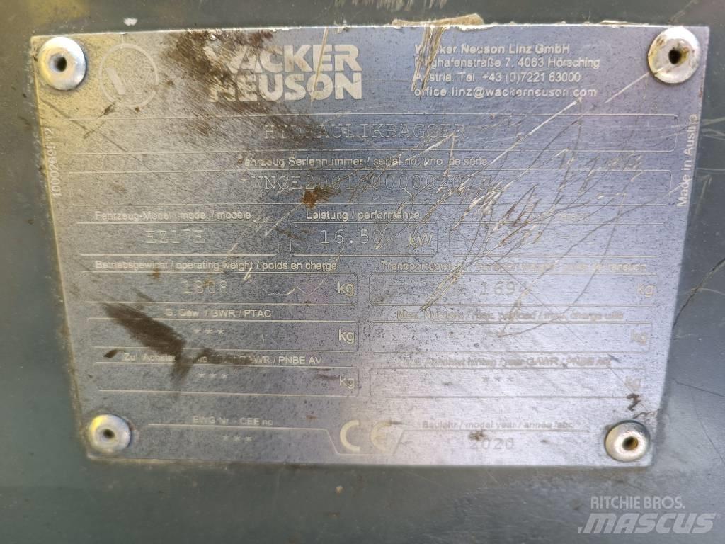 Wacker Neuson EZ17e Vikšriniai ekskavatoriai