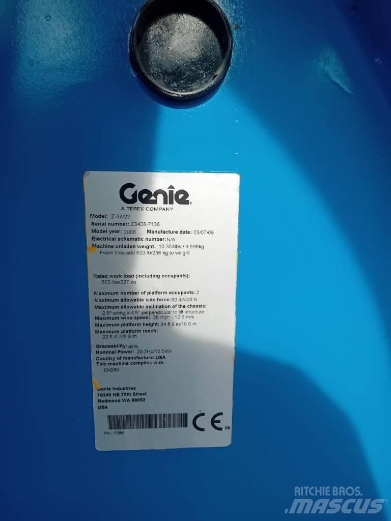 Genie Z 34/22 N Alkūniniai keltuvai