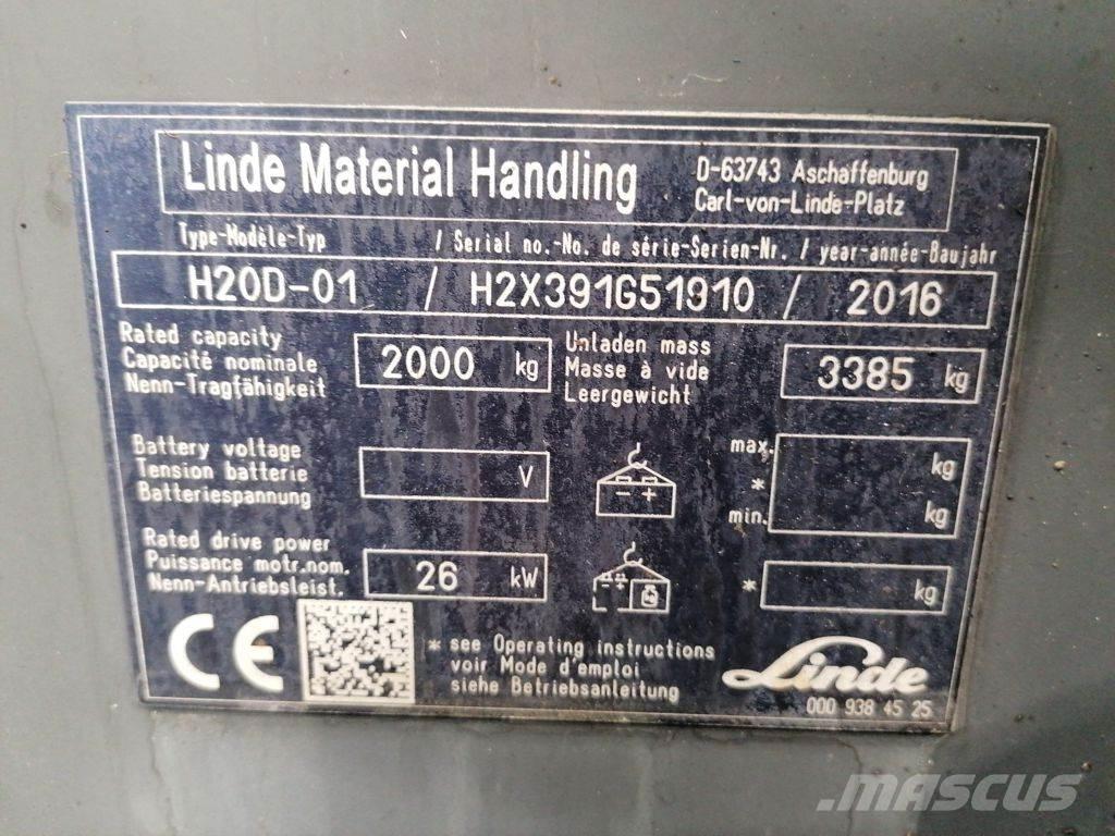 Linde H20D-01 Dyzeliniai krautuvai