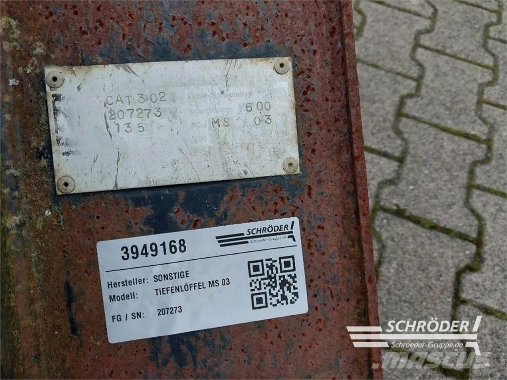  TIEFENLÖFFEL MS 03 Frontalinių krautuvų priedai