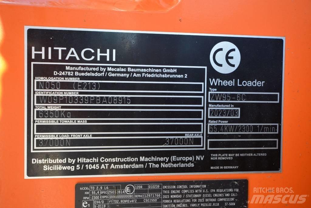Hitachi ZW 95-6 C Naudoti ratiniai krautuvai