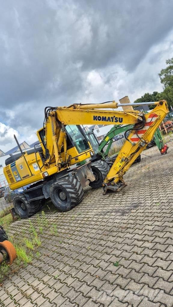 Komatsu PW148-8 Ratiniai ekskavatoriai