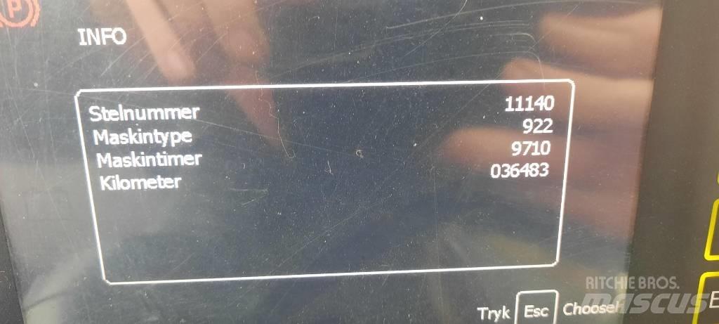 Hydrema 922D Atliekų išvežimo technika