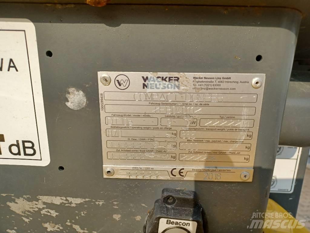 Wacker Neuson DT10e Vikšrinė savivartė technika
