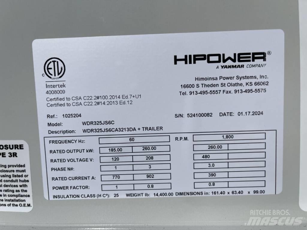Hipower HRJW 325 Dyzeliniai generatoriai