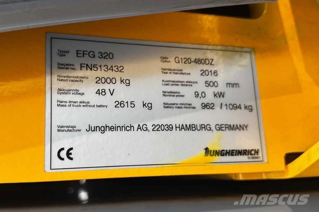 Jungheinrich EFG 320 Elektriniai šakiniai krautuvai