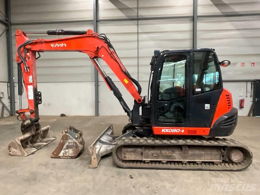 Kubota KX 080-4 Vidutinės galios ekskavatoriai 7-12 t