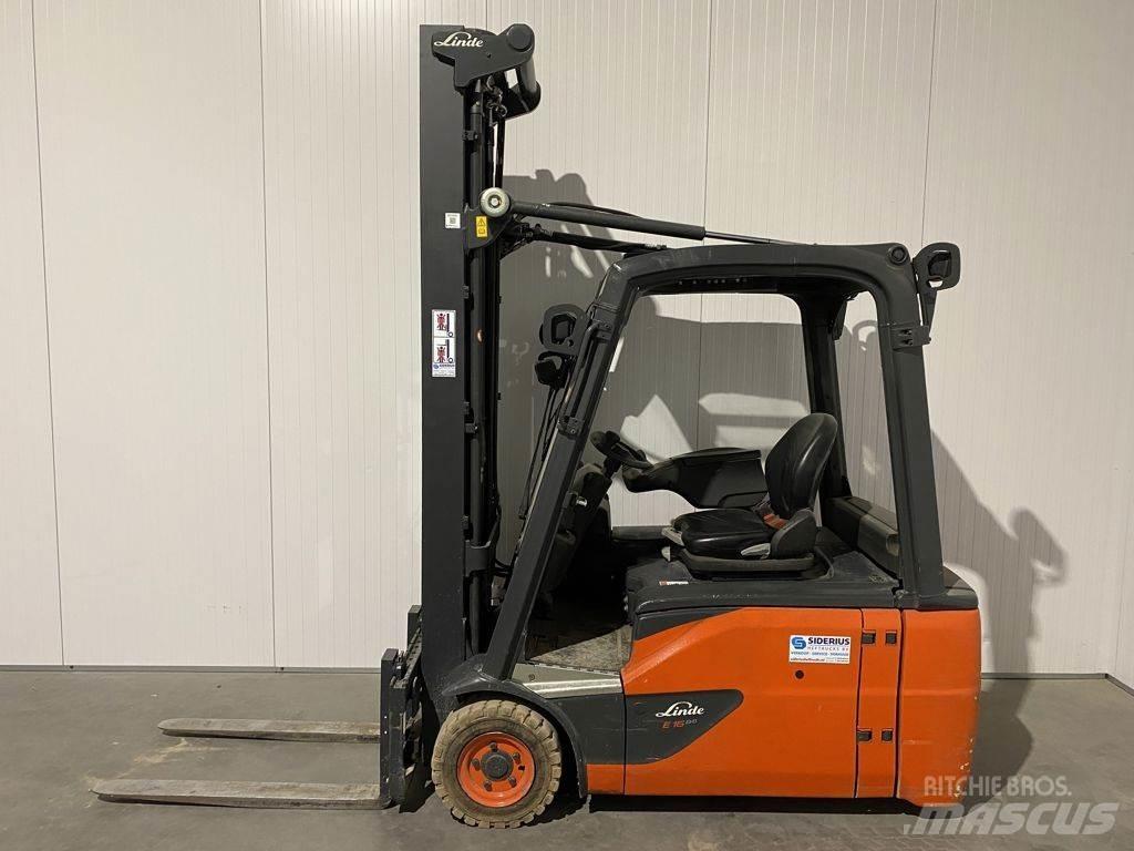Linde E16L-02 Elektriniai šakiniai krautuvai