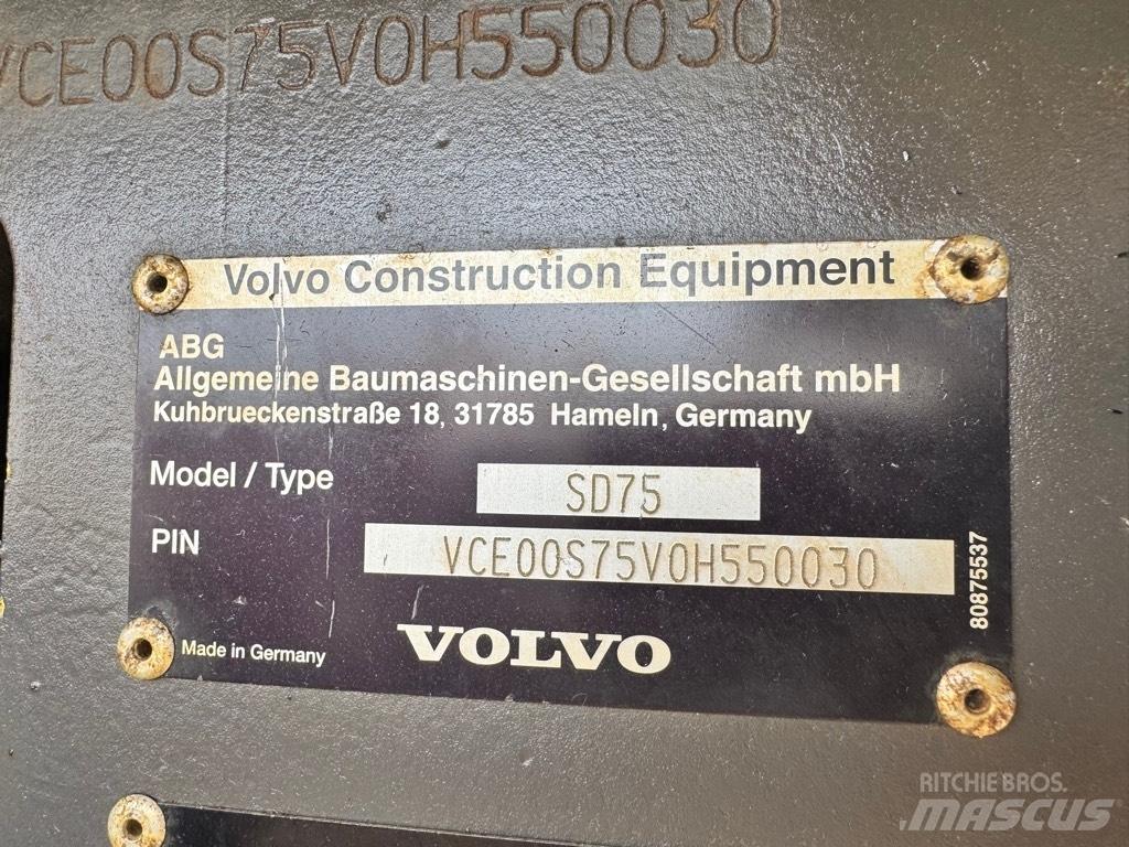 Volvo SD 75 Vieno būgno volai