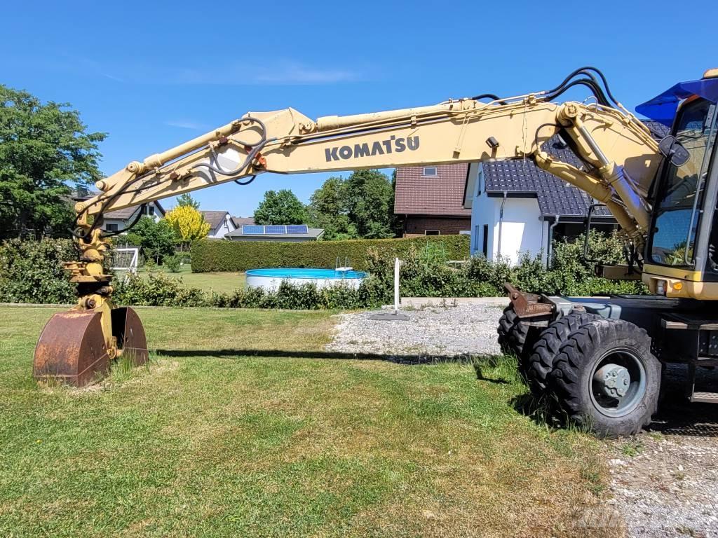 Komatsu PW160 ES-6K Ratiniai ekskavatoriai