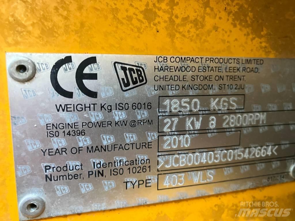 JCB 403 Daugiafunkciniai pakrovėjai