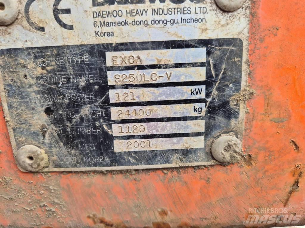Daewoo S250 Vikšriniai ekskavatoriai