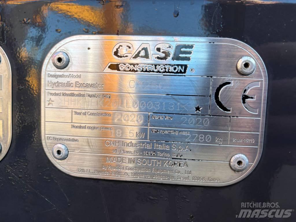 CASE CX 26 C Mini ekskavatoriai < 7 t