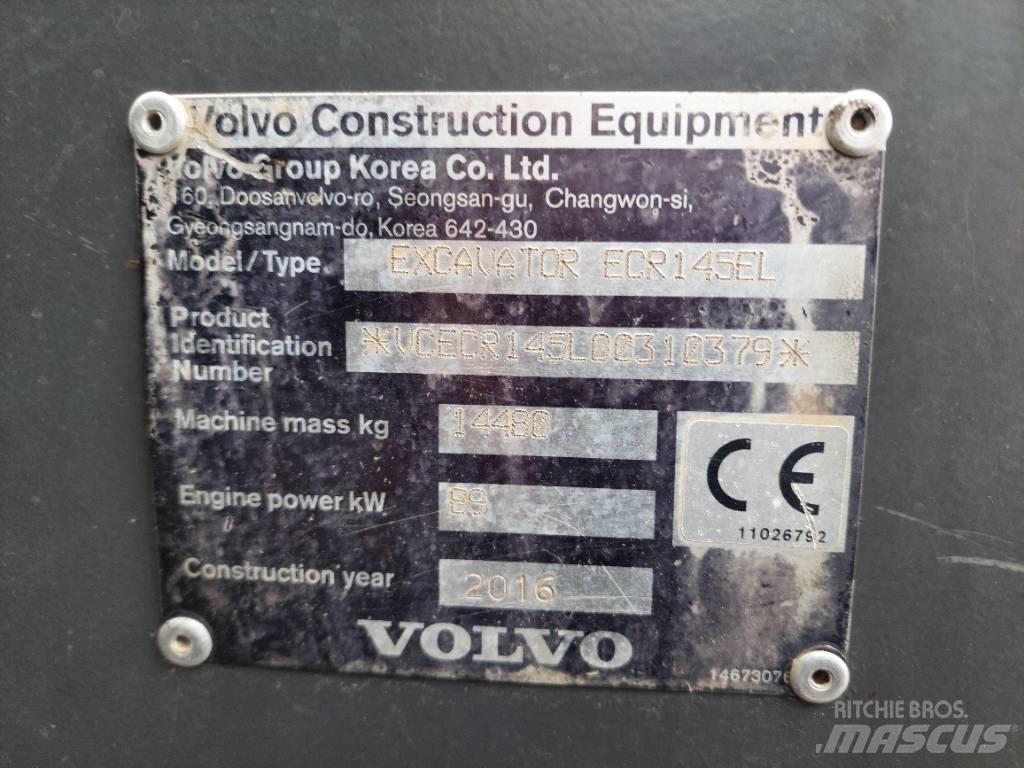 Volvo ECR 145 EL Vikšriniai ekskavatoriai