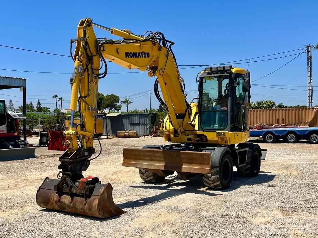 Komatsu PW 98 MR Ratiniai ekskavatoriai