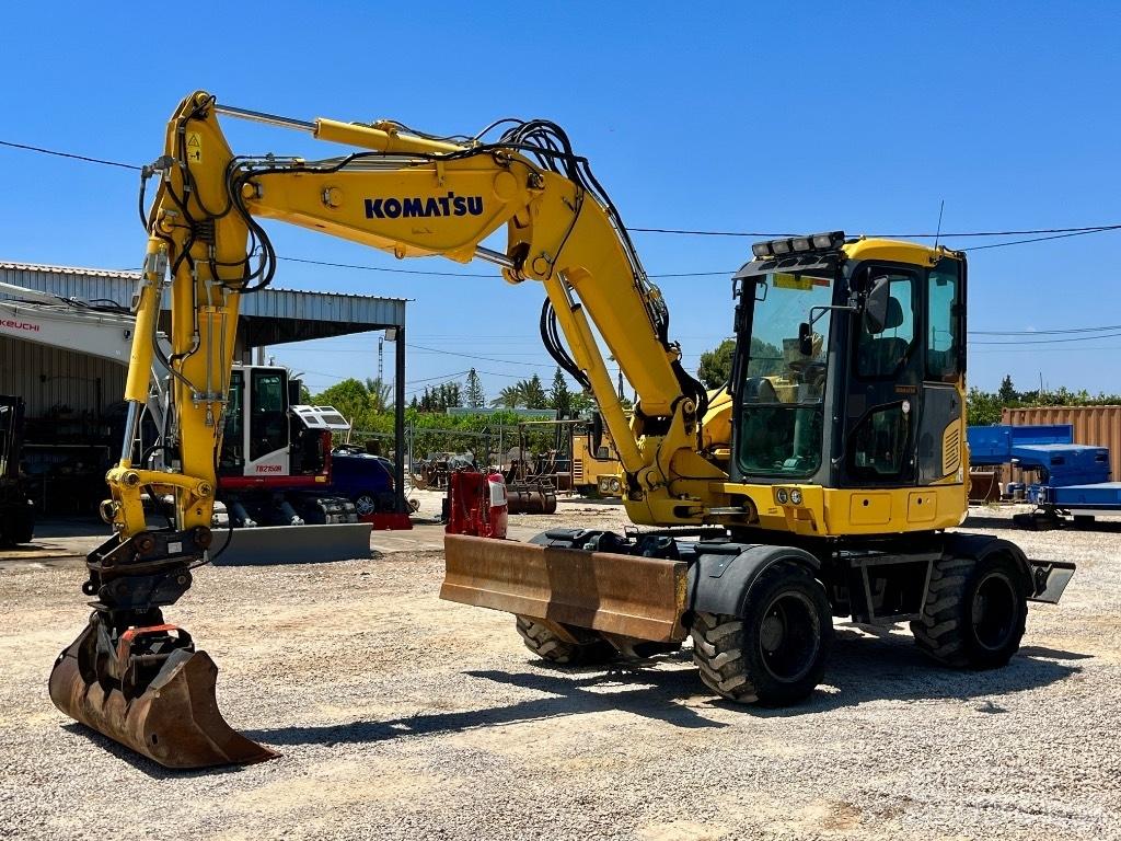 Komatsu PW 98 MR Ratiniai ekskavatoriai