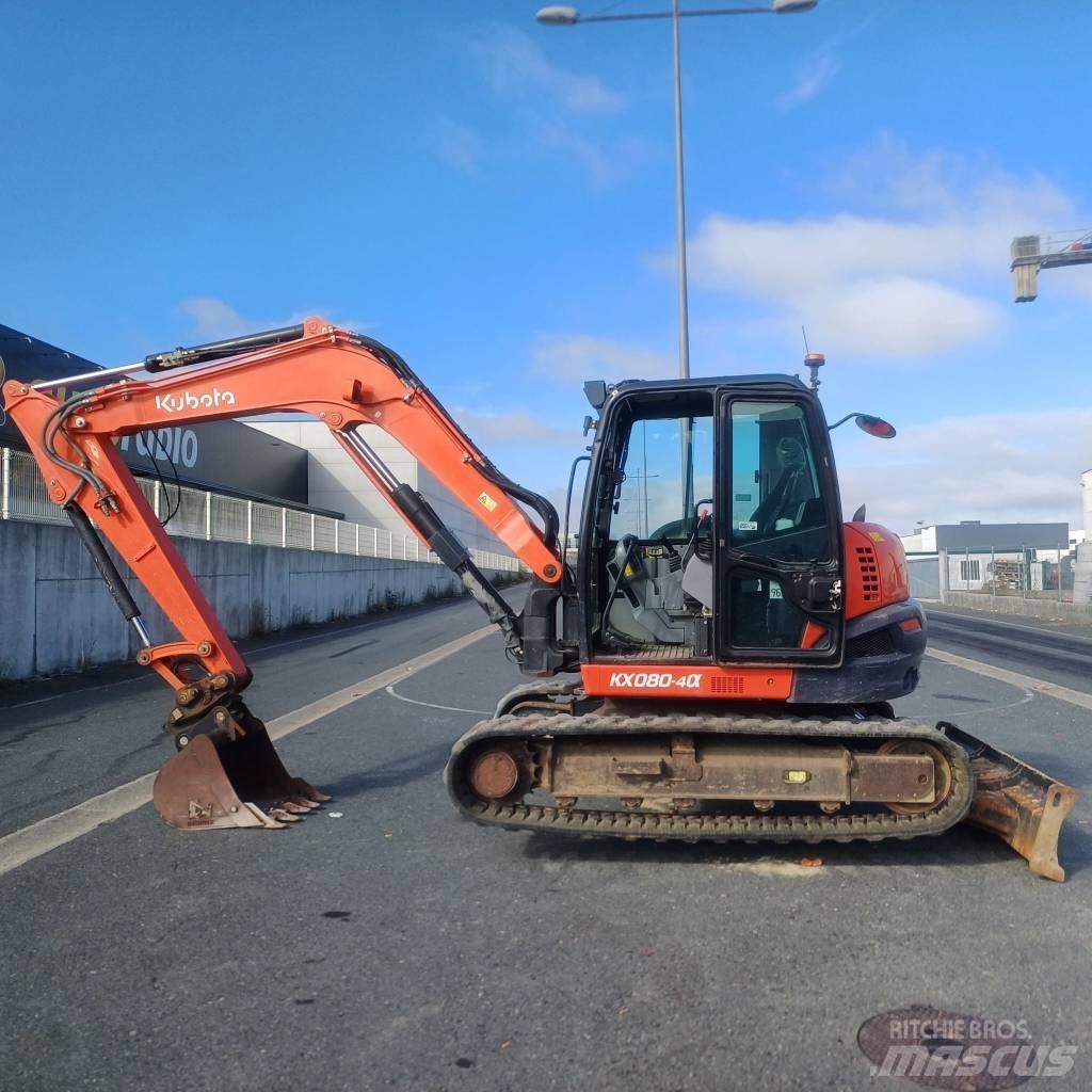 Kubota KX 080-4A Vidutinės galios ekskavatoriai 7-12 t