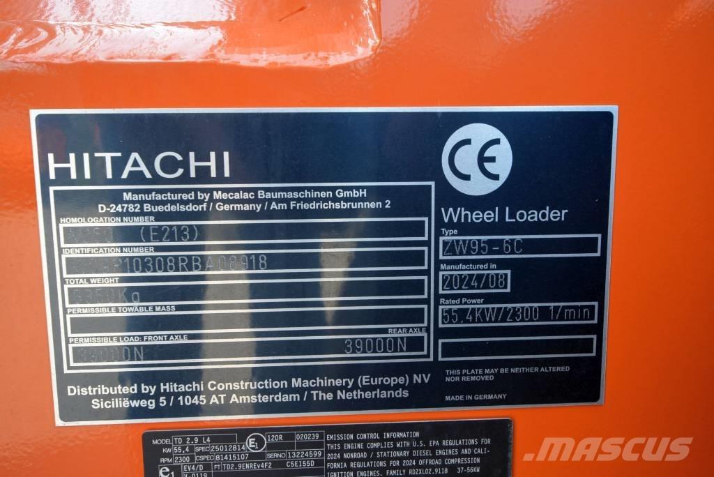 Hitachi ZW 95-6 C Naudoti ratiniai krautuvai
