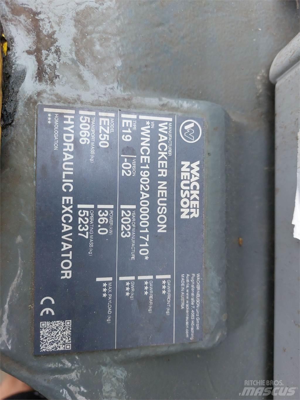 Wacker Neuson EZ50 Vikšriniai ekskavatoriai