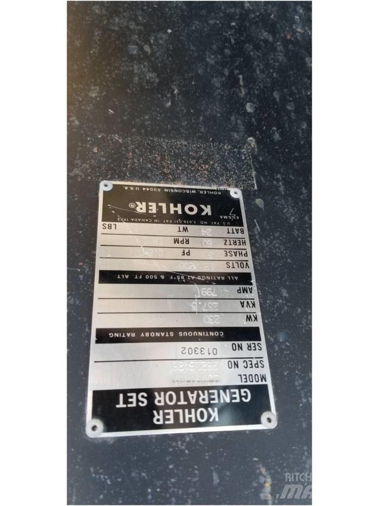 Kohler 230 KW Kiti generatoriai