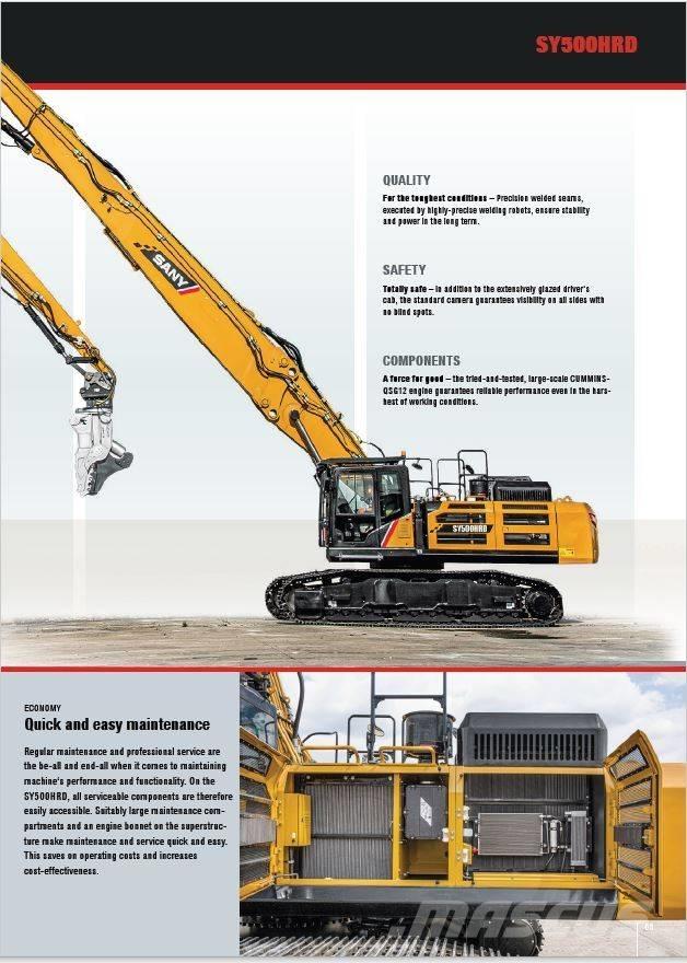 Sany SY500 HRD Griovimo ekskavatoriai