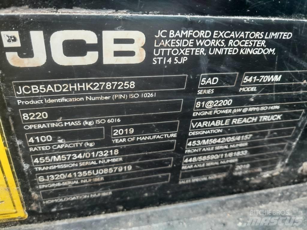 JCB 541-70 Teleskopiniai krautuvai žemės ūkiui