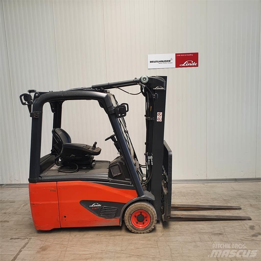 Linde E16 Elektriniai šakiniai krautuvai