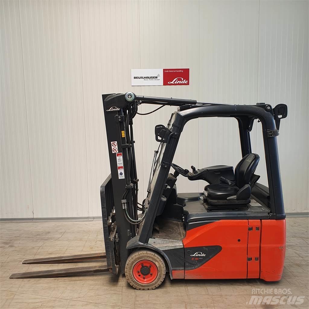 Linde E16 Elektriniai šakiniai krautuvai