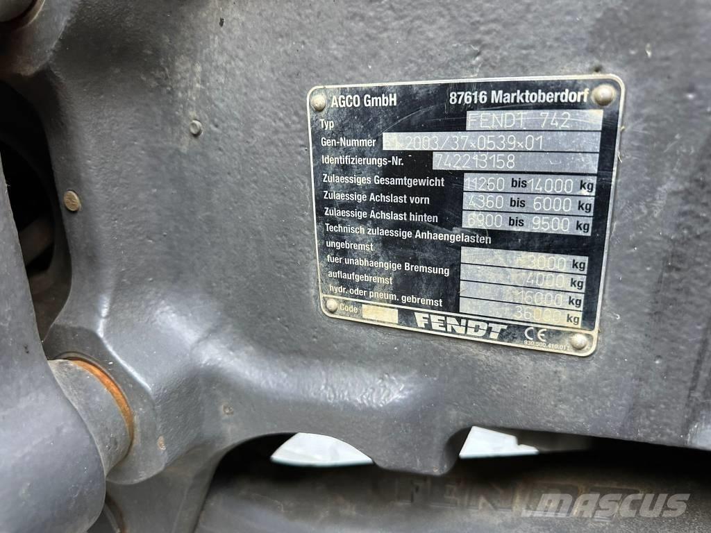 Fendt 722 Profi Plus Traktoriai