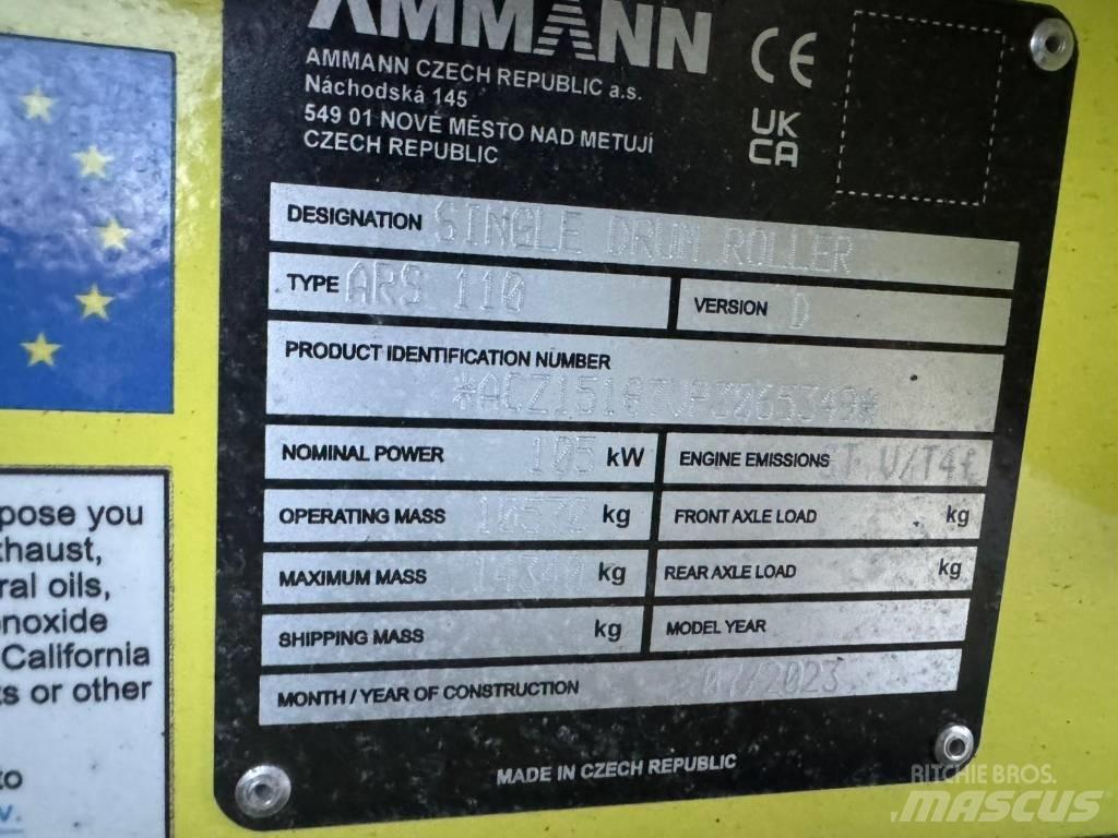 Ammann ARS 110 Vieno būgno volai