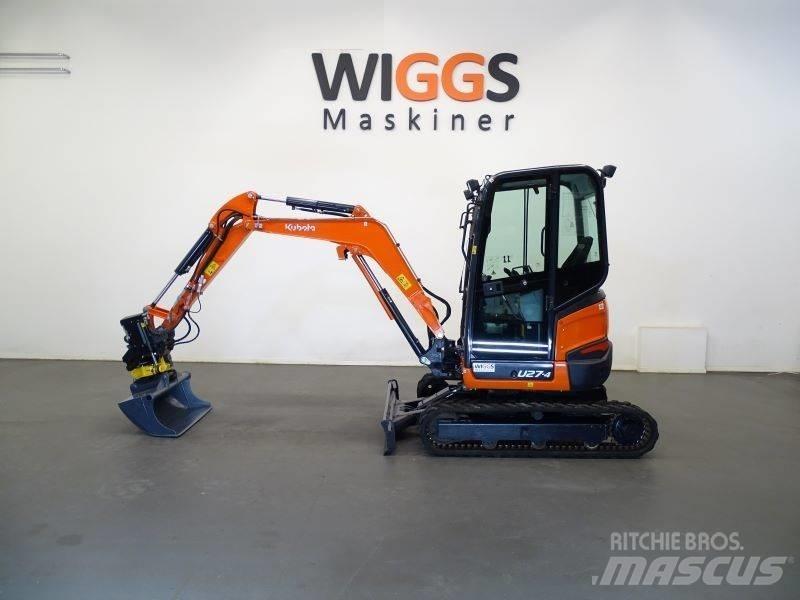 Kubota U 27-4 Mini ekskavatoriai < 7 t