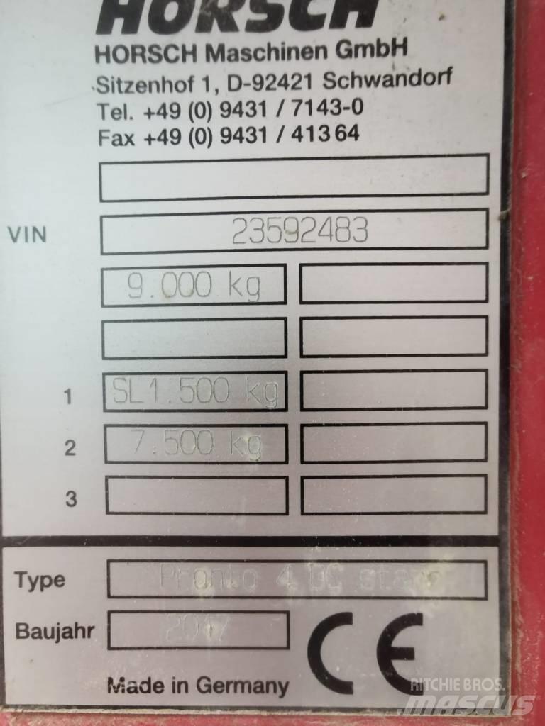 Horsch Pronto 4 DC Sėjamieji kombainai