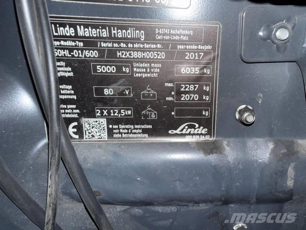 Linde E 50-02 Elektriniai šakiniai krautuvai