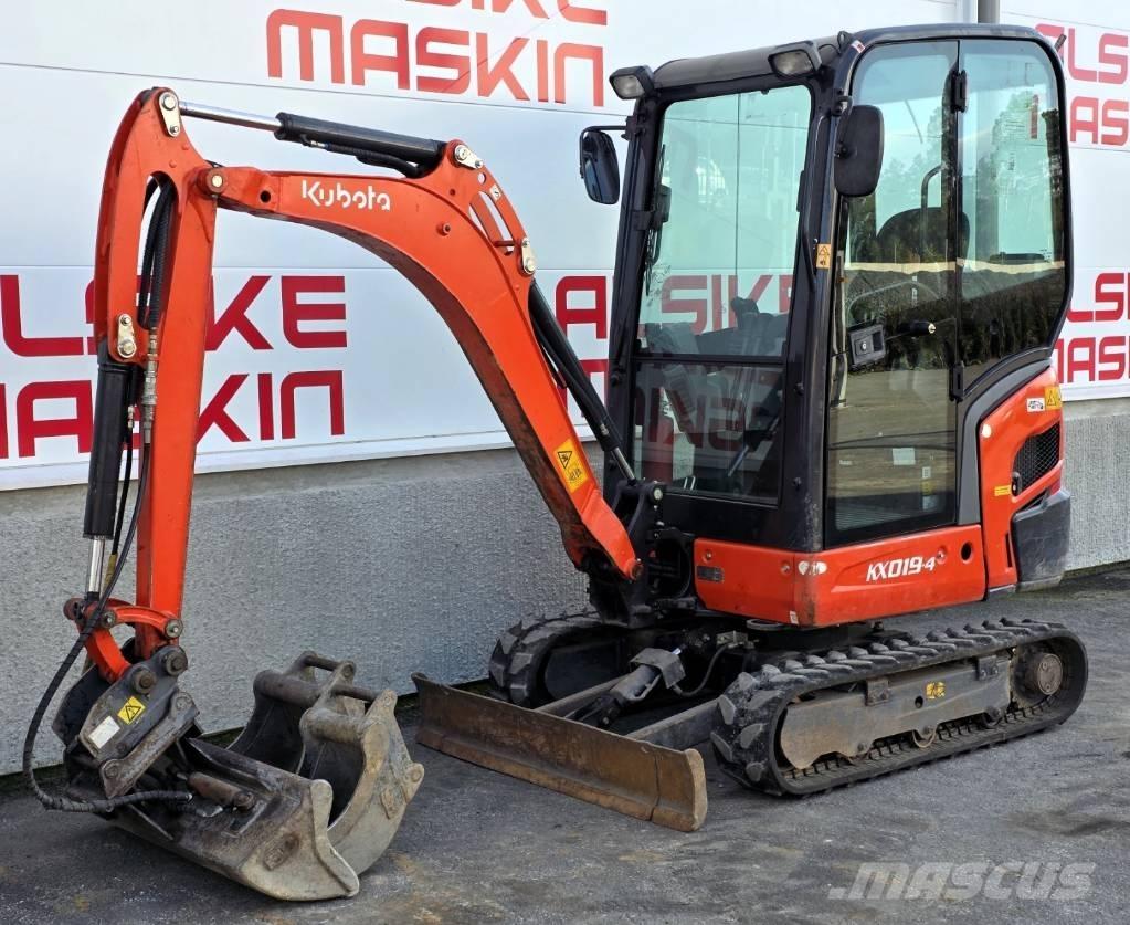 Kubota KX 019-4 Mini ekskavatoriai < 7 t