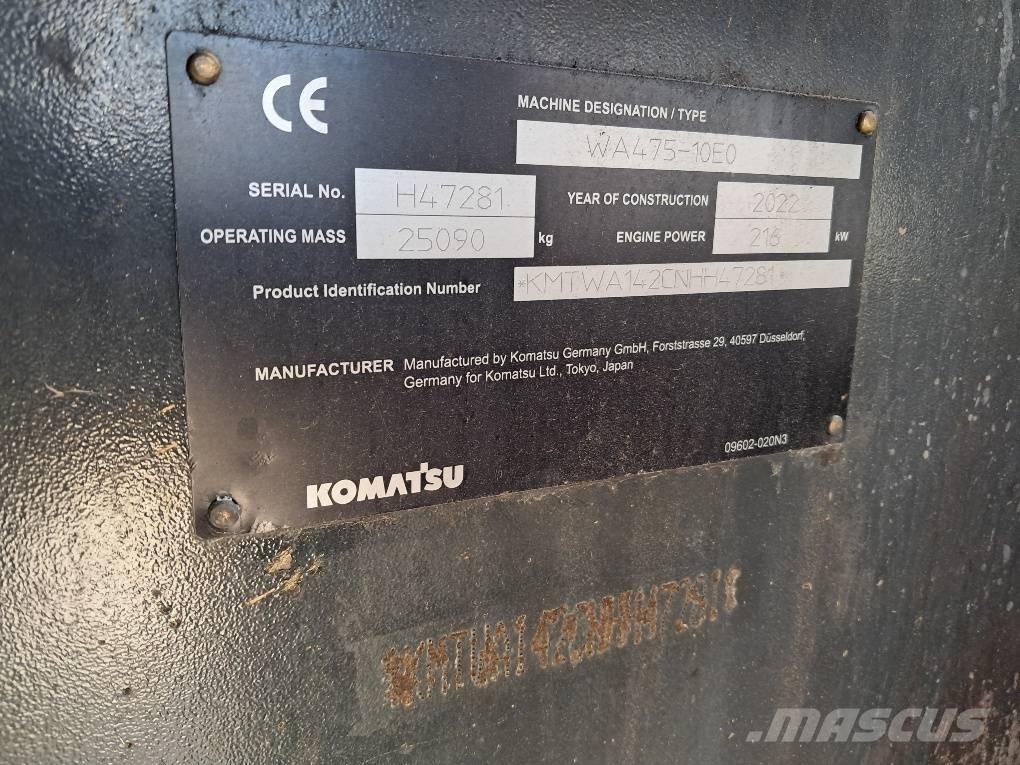 Komatsu WA475-10E0 Naudoti ratiniai krautuvai